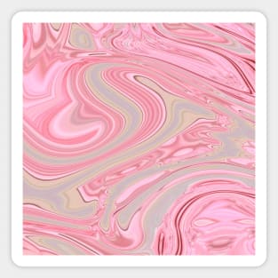 Preppy girly elegant  pink cherry blossom pink swirls Magnet